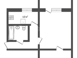 Продается 1-комнатная квартира 20 лет РККА ул, 31.9 м², 2600000 рублей