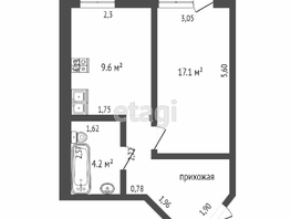 Продается Студия Харьковская ул, 39  м², 4600000 рублей