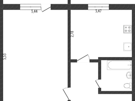 Продается 1-комнатная квартира Жуковского ул, 37.3 м², 3600000 рублей