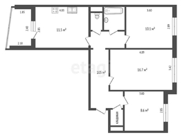 Продается 3-комнатная квартира Архитекторов б-р, 63 м², 6550000 рублей