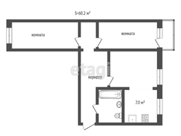 Продается 3-комнатная квартира Декабристов ул, 60.2 м², 5950000 рублей
