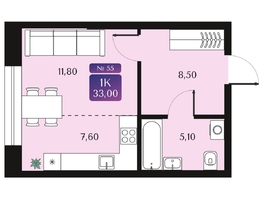 Продается Студия ЖК Северное Сияние Премиум, 33  м², 7100000 рублей