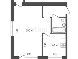 Продается 1-комнатная квартира Российская ул, 33.4  м², 1500000 рублей