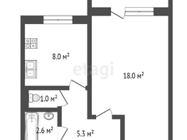 Продается 1-комнатная квартира Космический пр-кт, 35.9  м², 4277000 рублей