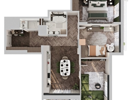 Продается 3-комнатная квартира ЖК Клубный дом на Пушкина, 93.03  м², 19263000 рублей