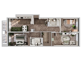 Продается 3-комнатная квартира ЖК Клубный дом на Пушкина, 104.62  м², 21663000 рублей