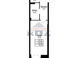 Продается 1-комнатная квартира ЖК Набережная Тухачевского-ул. Фрунзе, 32  м², 6747000 рублей