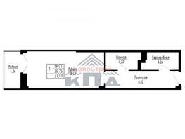 Продается 1-комнатная квартира ЖК Набережная Тухачевского-ул. Фрунзе, 38  м², 7505000 рублей