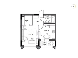 Продается 1-комнатная квартира ЖК Северное Сияние Бизнес, 45.93  м&sup2;, 9470000 рублей