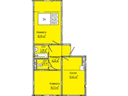 Продается 2-комнатная квартира  Дом на 3-й Любинской, 30/2, 59.03  м&sup2;, 7083600 рублей