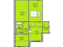 Продается 3-комнатная квартира  Дом на 3-й Любинской, 30/2, 83.21  м&sup2;, 8737050 рублей