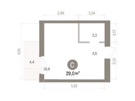Продается Студия ЖК Кварталы Драверта, дом 4, 28.97  м&sup2;, 6020000 рублей