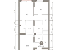 Продается 2-комнатная квартира ЖК Кварталы Драверта, дом 3, 105.33  м&sup2;, 15700000 рублей