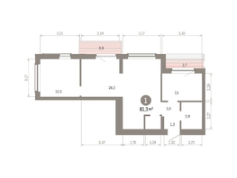 Продается Студия ЖК Кварталы Драверта, дом 6, 61.27  м&sup2;, 13360000 рублей