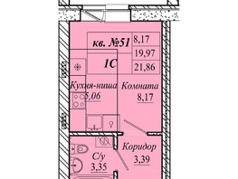 Продается Студия ЖК Семиреченская, дом 3, 21.86  м&sup2;, 3060400 рублей