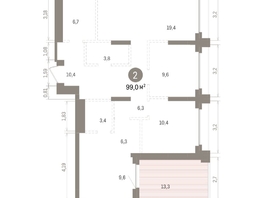 Продается 2-комнатная квартира ЖК Кварталы Драверта, дом 5, 98.99  м&sup2;, 16190000 рублей