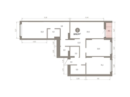Продается 3-комнатная квартира ЖК Кварталы Драверта, дом 6, 105.97  м&sup2;, 17050000 рублей