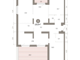 Продается 1-комнатная квартира ЖК Кварталы Драверта, дом 6, 125.76  м&sup2;, 19200000 рублей