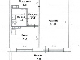Продается 1-комнатная квартира ЖК Радонежский, Береговая дом 23, 34.7  м², 4500000 рублей
