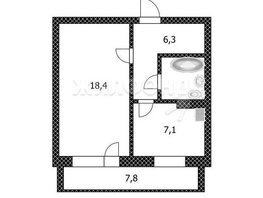 Продается 1-комнатная квартира Королёва ул, 39.32  м², 4900000 рублей