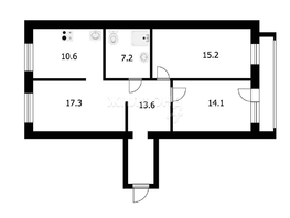 Продается 3-комнатная квартира Богдана Хмельницкого ул, 80.71  м², 7700000 рублей