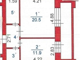 Продается 1-комнатная квартира Московский тракт, 44.5 м², 8500000 рублей