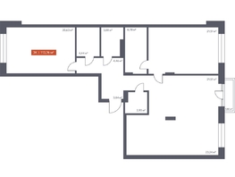 Продается 3-комнатная квартира ЖК Ломоносов, 113.76  м², 19807990 рублей