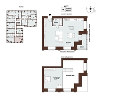 Продается 1-комнатная квартира ЖК Заозёрный Deluxe, 80.5  м², 14644721 рублей