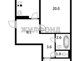 Продается 2-комнатная квартира Ленская ул, 58.8  м&sup2;, 6100000 рублей