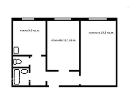 Продается 2-комнатная квартира Киевская ул, 53.7  м&sup2;, 6499000 рублей