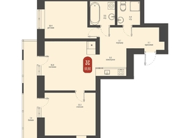 Продается 3-комнатная квартира ЖК Косарева, дом 6, 61.82  м&sup2;, 12793300 рублей