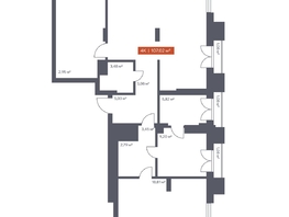 Продается 4-комнатная квартира ЖК Ломоносов, 107.02  м&sup2;, 27514842 рублей