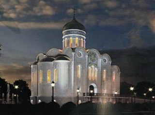 Рядом с барнаульским парком начали строить Спасский собор 